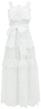 Broderie-Anglaise Cotton-Blend Midi Dress | DESIGNER INSPIRED FASHIONS
