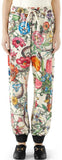 Floral Zip Jacket and Jogging Pant Suit