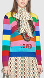 Striped Tiger-Embroidered Sweater - DESIGNER INSPIRED FASHIONS