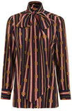Chain Print Silk Shirt