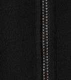 Embellished Zip-Front Mini Dress