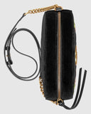 GG Marmont Velvet Small Shoulder Bag