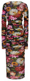 Floral Fitted Jersey Dress