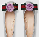 Metallic Leather Ballet Flat