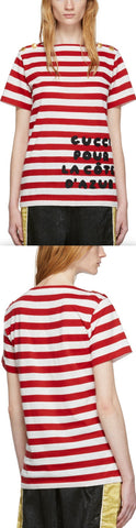 Red Striped Pour La Cote D'Azur T-Shirt