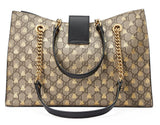 Padlock GG Supreme Canvas Bees Medium Shoulder Tote Bag
