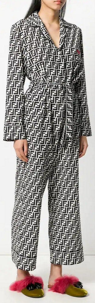 Belted FF Logo Jumpsuit