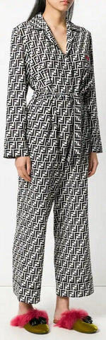 Belted FF Logo Jumpsuit
