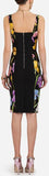 Floral Print Fitted Dress
