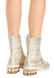 Pearl Ankle Boots - Blue or White