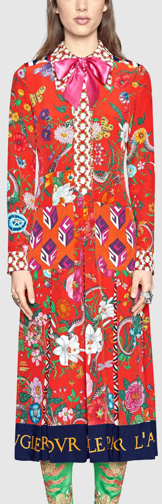 Patchwork Print Dress - DESIGNER INSPIRED FASHIONS