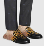 Princetown Slipper with Flames