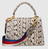 Queen Margaret Snakeskin Top Handle Bag