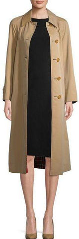 Reversible Tartan Gabardine Car Coat