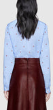 Blue Strawberry Fil Coupé Shirt | DESIGNER INSPIRED FASHIONS