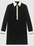 Black & White Long-Sleeve Dress