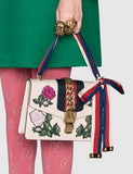 Sylvie Floral Embroidered Small Shoulder Bag