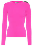 Ribbed Knit Sweater, Neon Pink | DESIGNER INSPIRED FASHIONS