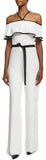 'Spencer' Off-The-Shoulder Jumpsuit - Vanilla - DESIGNER INSPIRED FASHIONS