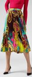 Voyage Barocco Print Pleated Skirt | DESIGNER INSPIRED FASHIONS