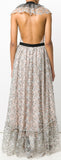 Embroidered Floral Flared Dress