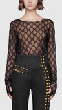 GG Embroidered Tulle T-Shirt | DESIGNER INSPIRED FASHIONS