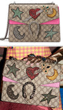 Dionysus Embroidered Shoulder Bag Multi/Pink - DESIGNER INSPIRED FASHIONS