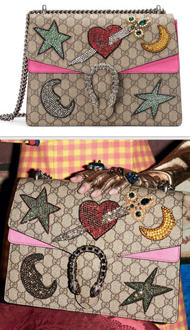 Dionysus Embroidered Shoulder Bag Multi/Pink - DESIGNER INSPIRED FASHIONS