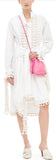 Pom Pom Shirt-Dress, White