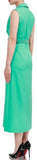 Belted Double-Breasted Vest-Dress