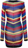 Chevron Knit Long-Sleeve Dress - *Limited Stock* - DESIGNER INSPIRED FASHIONS