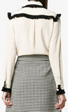 Ruffled Heart Blouse, White