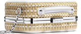 Small Vanity Case, Beige & White | DESIGNER INSPIRED FASHIONS