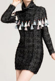 Tassel-Embellished Mohair Sweater