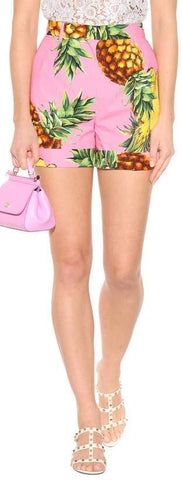 Pineapple Print Shorts