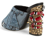 'Owen' Embellished Mules - DESIGNER INSPIRED FASHIONS