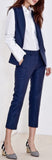 Vest & Capri Pant Set in Blue - DESIGNER INSPIRED FASHIONS