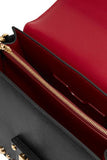 Lucia Studded Lizard-Effect Leather Shoulder Bag