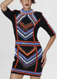 Bead Embellished Sheath Dress - DESIGNER INSPIRED FASHIONS