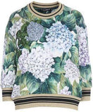 Hydrangea Print Sweatshirt