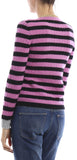 Cat Embroidered Striped Knit Sweater - DESIGNER INSPIRED FASHIONS