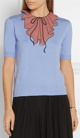 Sequin Embellished Top in Blue - DESIGNER INSPIRED FASHIONS