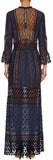 'Spring-Lace' Long-Sleeved Pleated Dress - DESIGNER INSPIRED FASHIONS