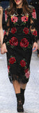 Long Sleeve Floral Lace Dress