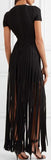 'Geena' Fringe Bandage Gown