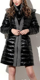Hooded Puffer Down Coat-Blue or Black