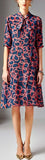 Chain Link Print Silk Dress