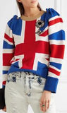 Union Jack Embellished Sweater