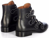Black Studded Leather Boots - DESIGNER INSPIRED FASHIONS