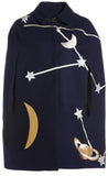 Space Patch Cape Style Coat - DESIGNER INSPIRED FASHIONS